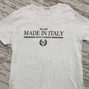 Dolce & Gabbana White Made in Italy Tee